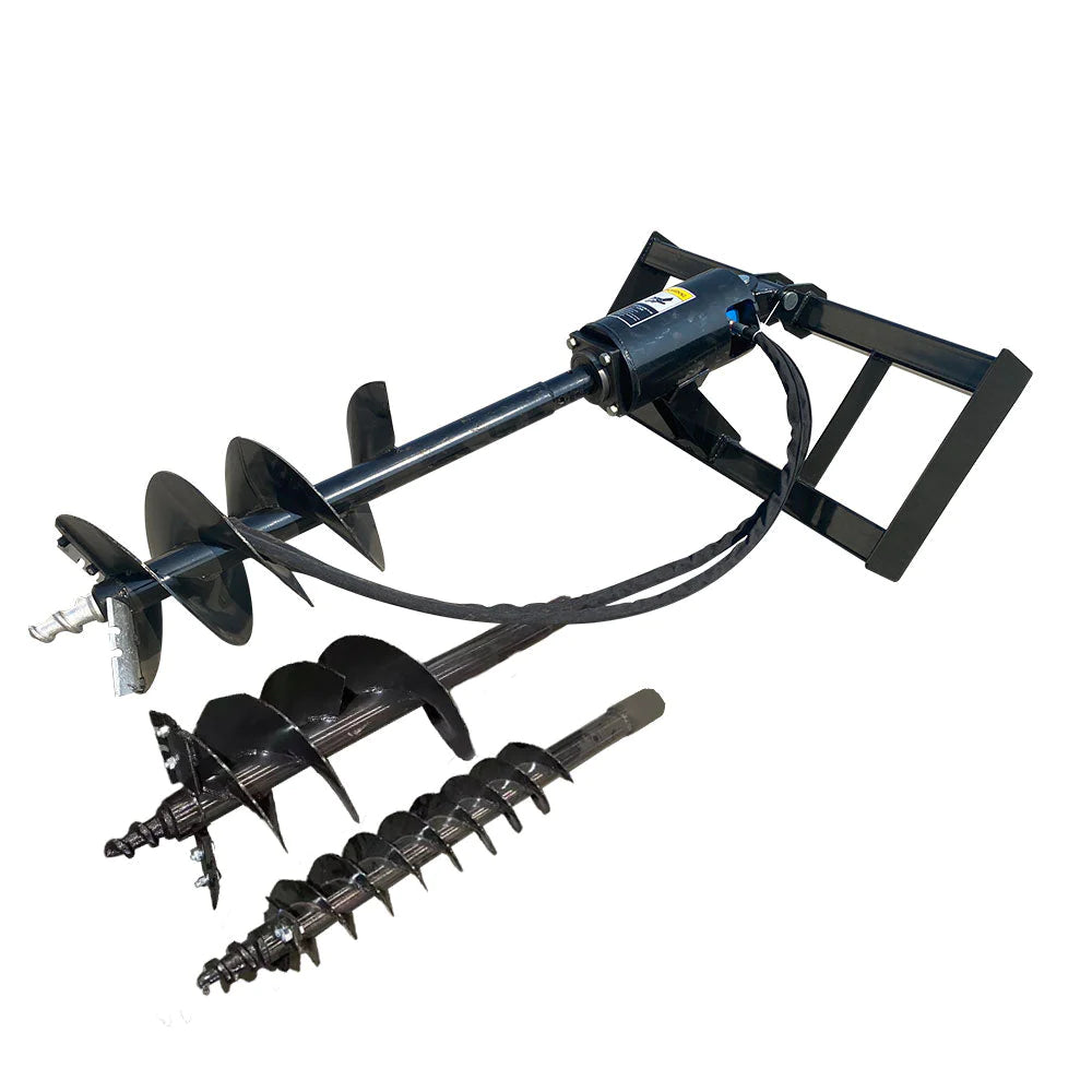 AGT Hydraulic Auger for Skid Steer with 3 Bits