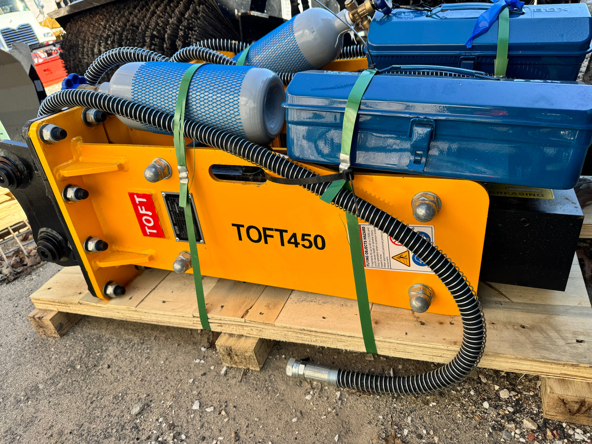 TOFT 450 HAMMER BREAKER ATTACHMENT FOR EXCAVATOR CAT 302 PC35