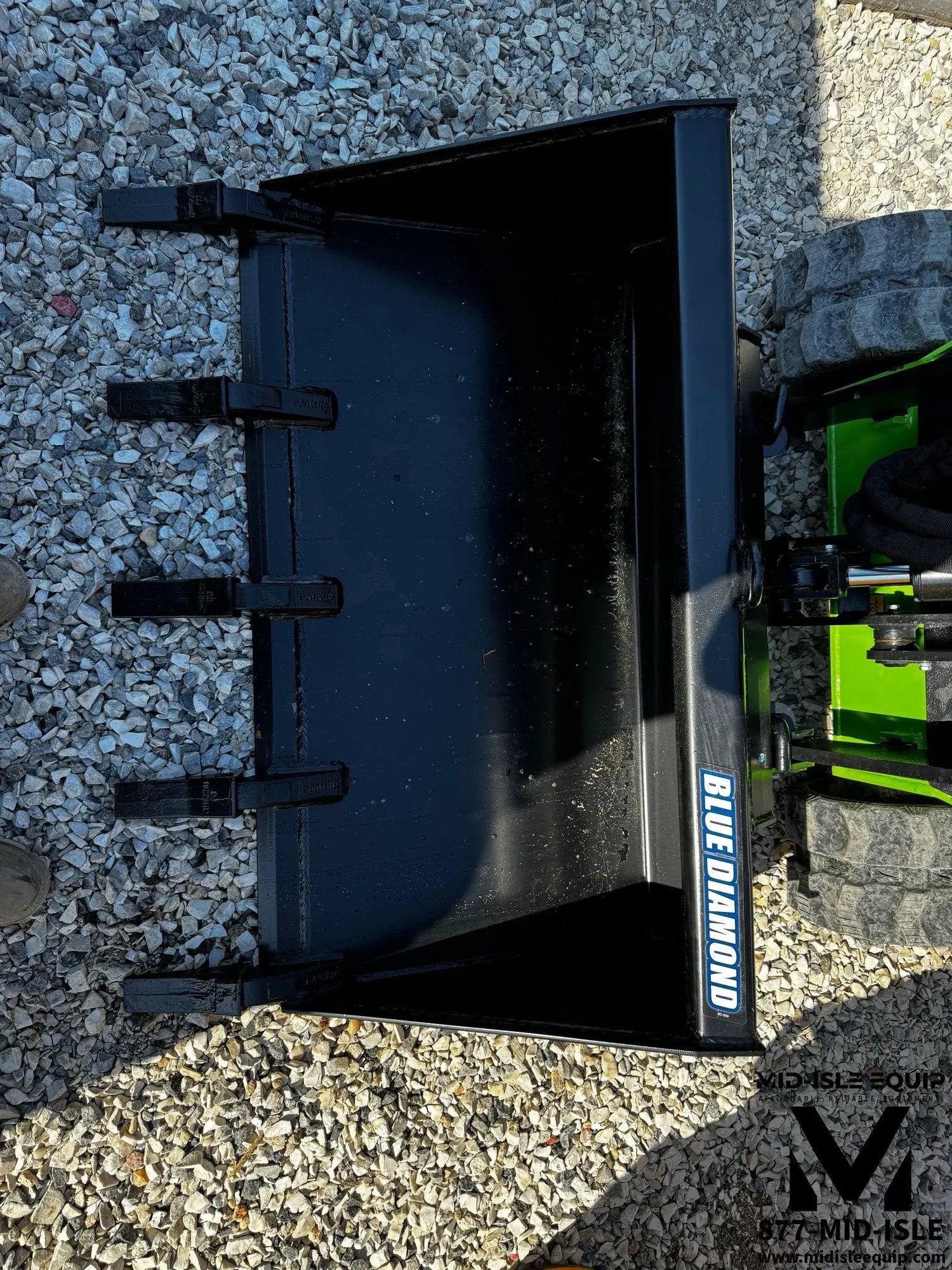 44" Blue Diamond Min Skid Steer Bucket with teeth by Blue Diamond Attachments