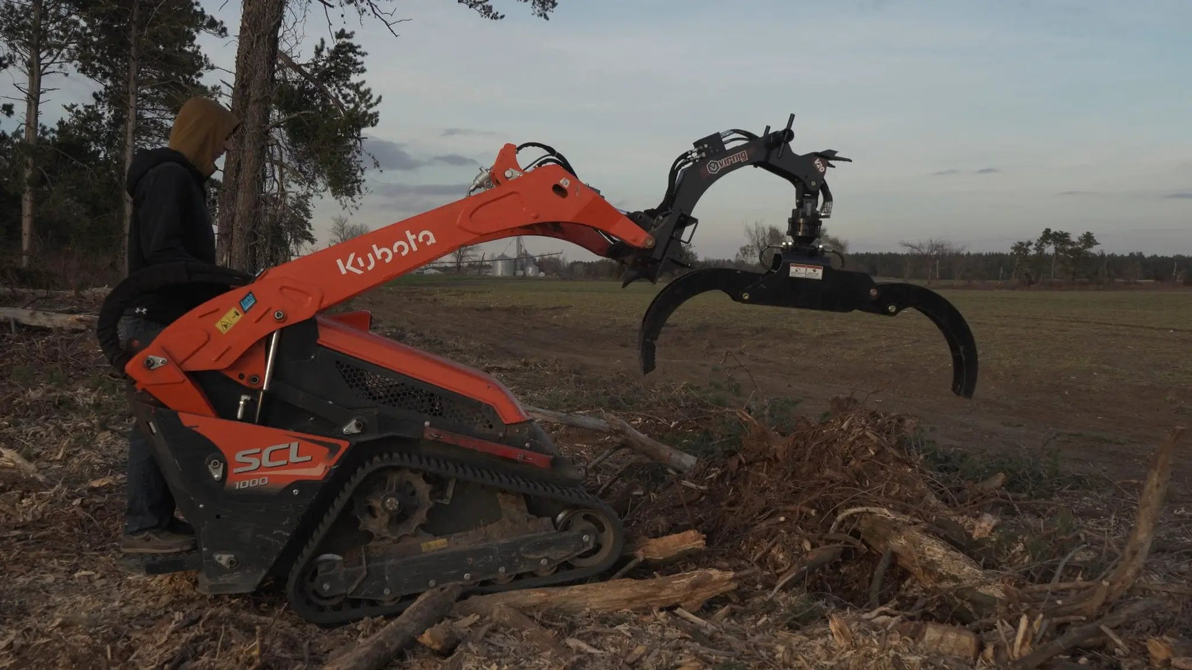 VIRNIG V20 MINI HYDRAULIC ROTATING LOG GRAPPLE by Virnig