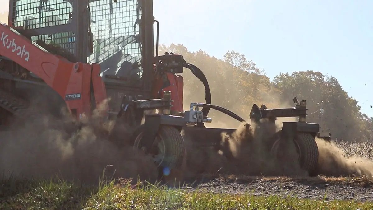 VIRNIG POWER RAKE SOIL CONDITIONER FOR SKID STEER by Virnig