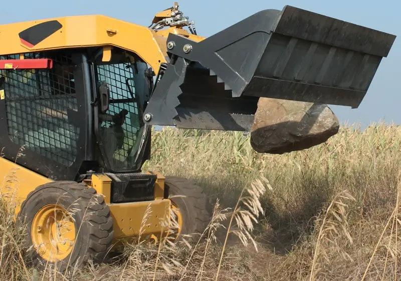 VIRNING V60 MULTI-PURPOSE 4N1 BUCKET FOR SKID STEER by Virnig