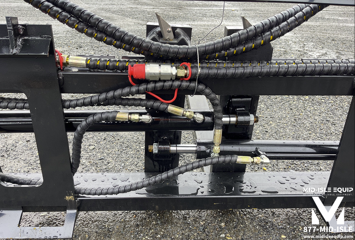 NEW HD 48" HYDRAULIC SIDE SHIFT FORKS FOR SKID STEER