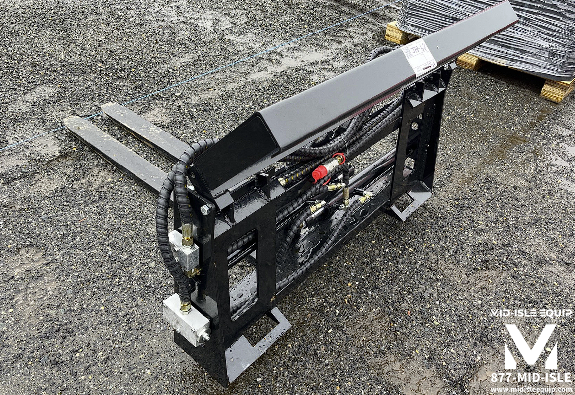 NEW HD 48" HYDRAULIC SIDE SHIFT FORKS FOR SKID STEER