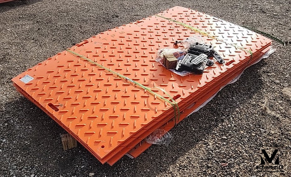 TPM 8'X4' GROUND PROTECTION MATS HDPE 1/2" BLACK