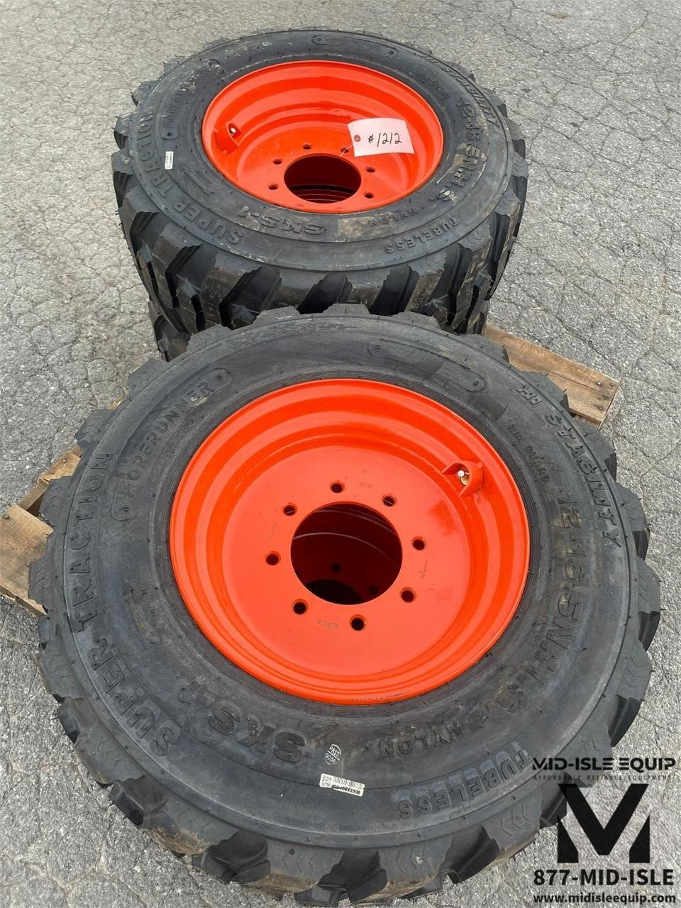 NEW BOBCAT SKID WHEELS & TIRES 12-16.5