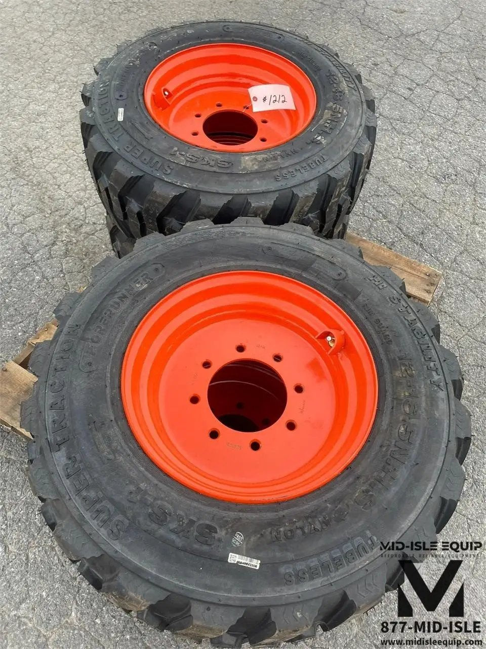 NEW BOBCAT SKID WHEELS & TIRES 12-16.5 by Forerunner