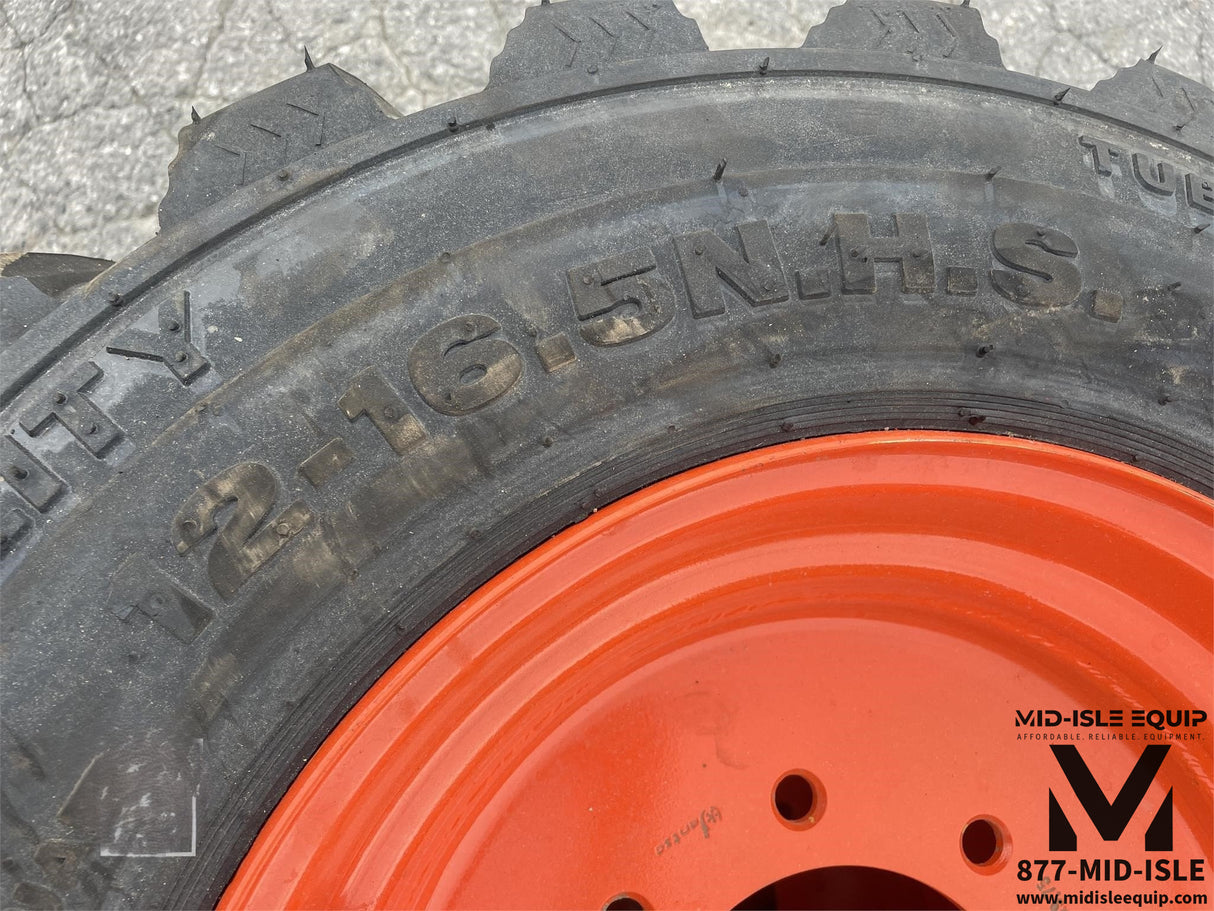 NEW BOBCAT SKID WHEELS & TIRES 12-16.5