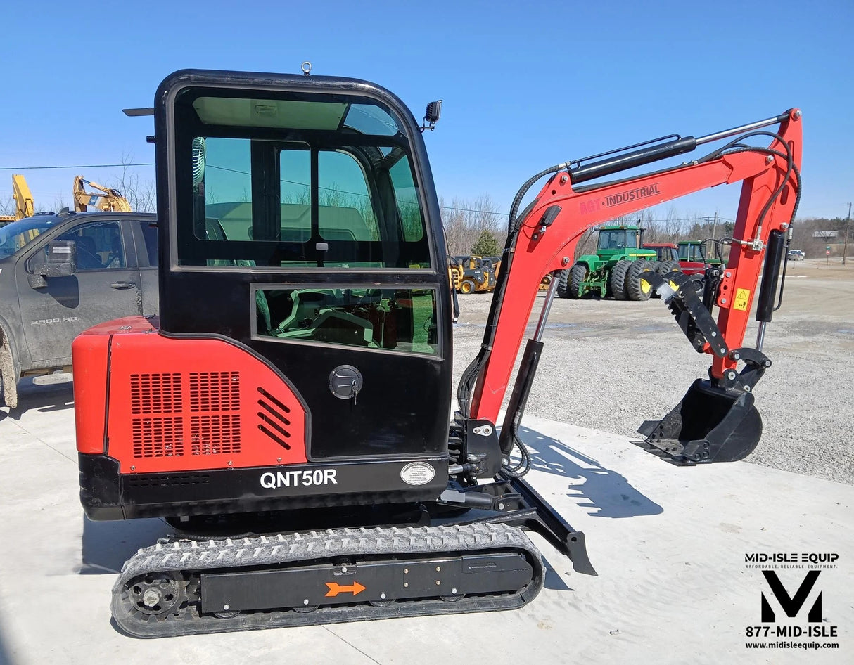2025 AGT QNT50R 2-TON MINI EXCAVATOR ENCLOSED CAB
