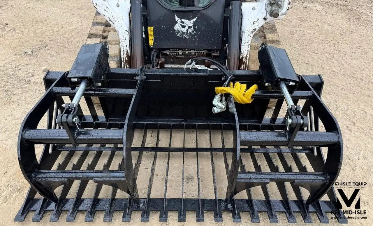NEW 72" SKID STEER ROCK GRAPPLE BUCKET by Wildcat