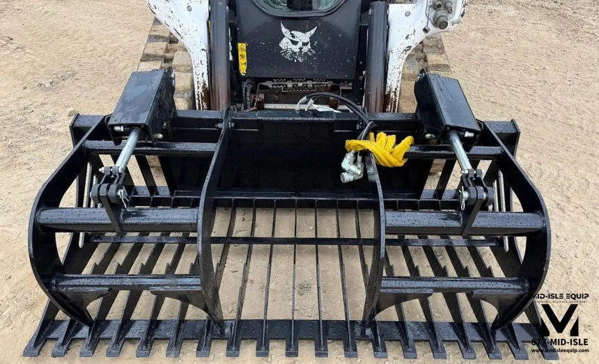 NEW 72" SKID STEER ROCK GRAPPLE BUCKET by Wildcat