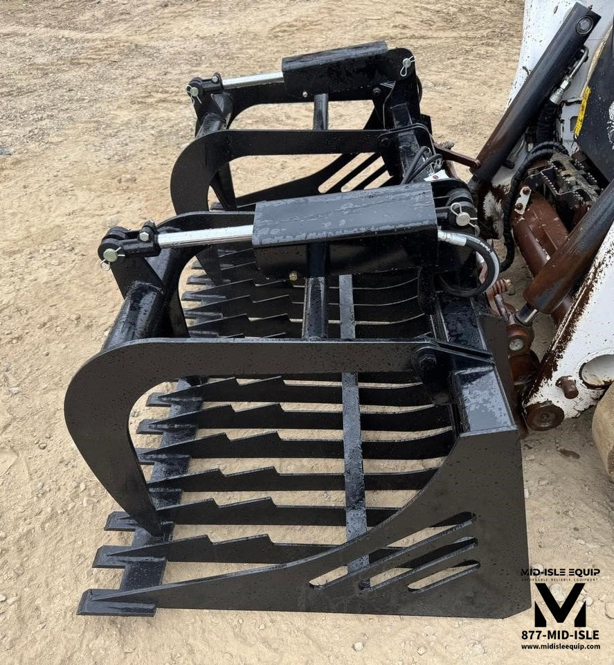 NEW 72" SKID STEER ROCK GRAPPLE BUCKET