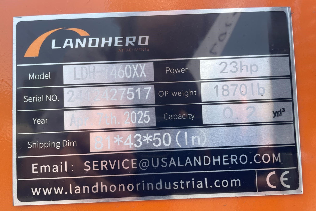 2025 LANDHERO LDH-T460X MINI SKID TRACK LOADER