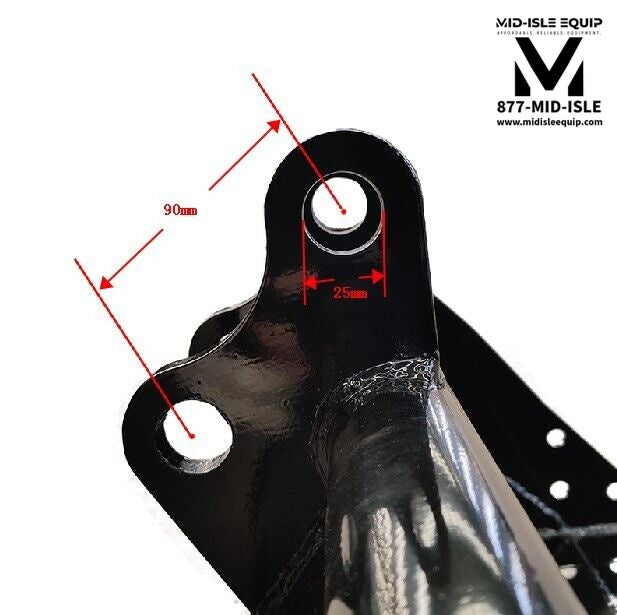 MIVA 40" Hydraulic Tilting Clean Up Bucket for Mini Excavator