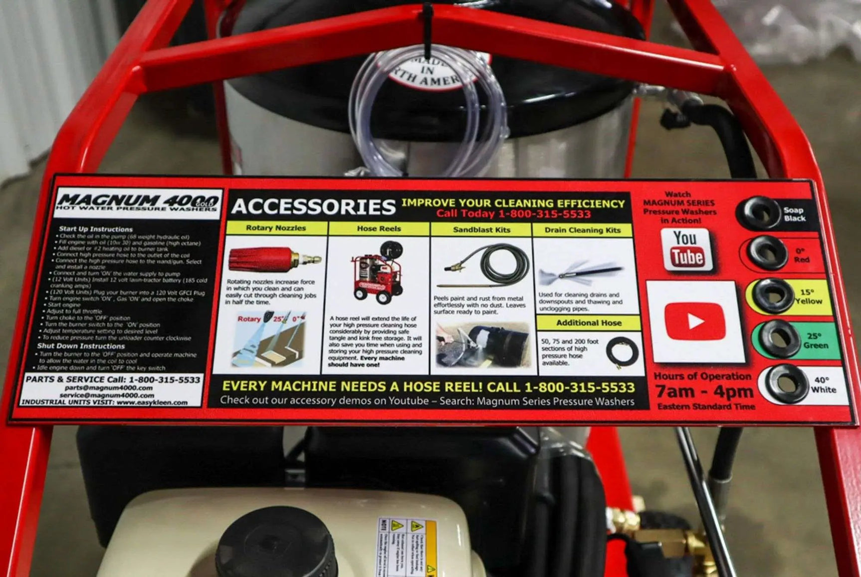 MAGNUM 4000 SERIES GOLD HOT PRESSURE WASHER by Magnum