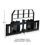 TITAN PRO 72" WIDE SERIES PALLET FORK FRAME SKID STEER