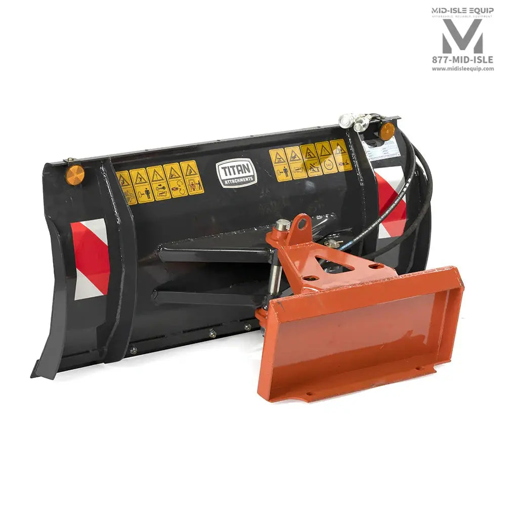 TITAN 48" HYDRAULIC ANGLE SNOW PLOW FOR MINI SKID STEER by Titan Attachments