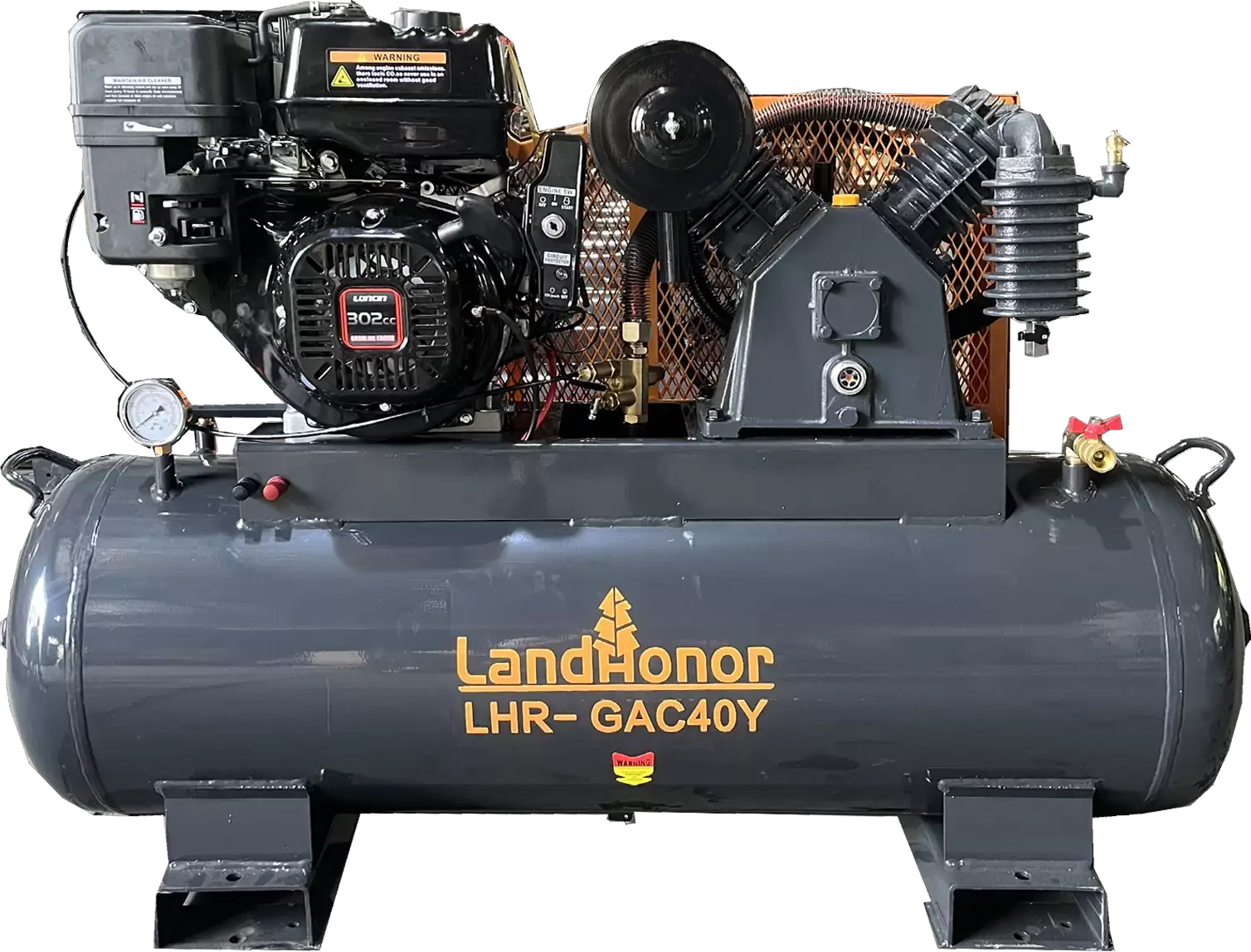 LANDHONOR 10HP 40GAL 2-STAGE TRUCK MOUNT AIR COMPRESSOR by Land Honor