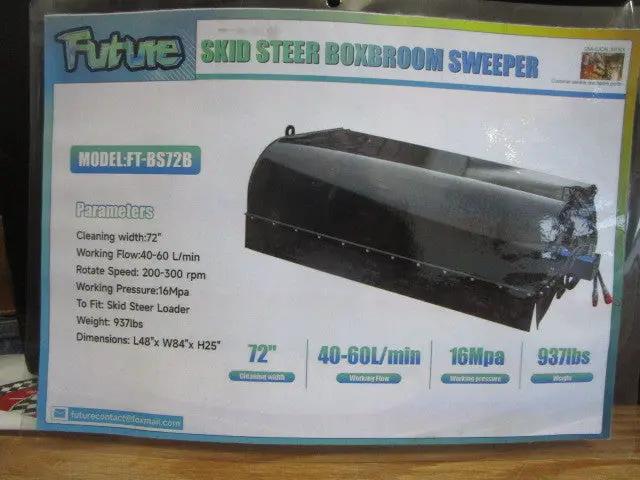 72" UTILITY BOX BROOM SWEEPER FOR SKID STEER by Future