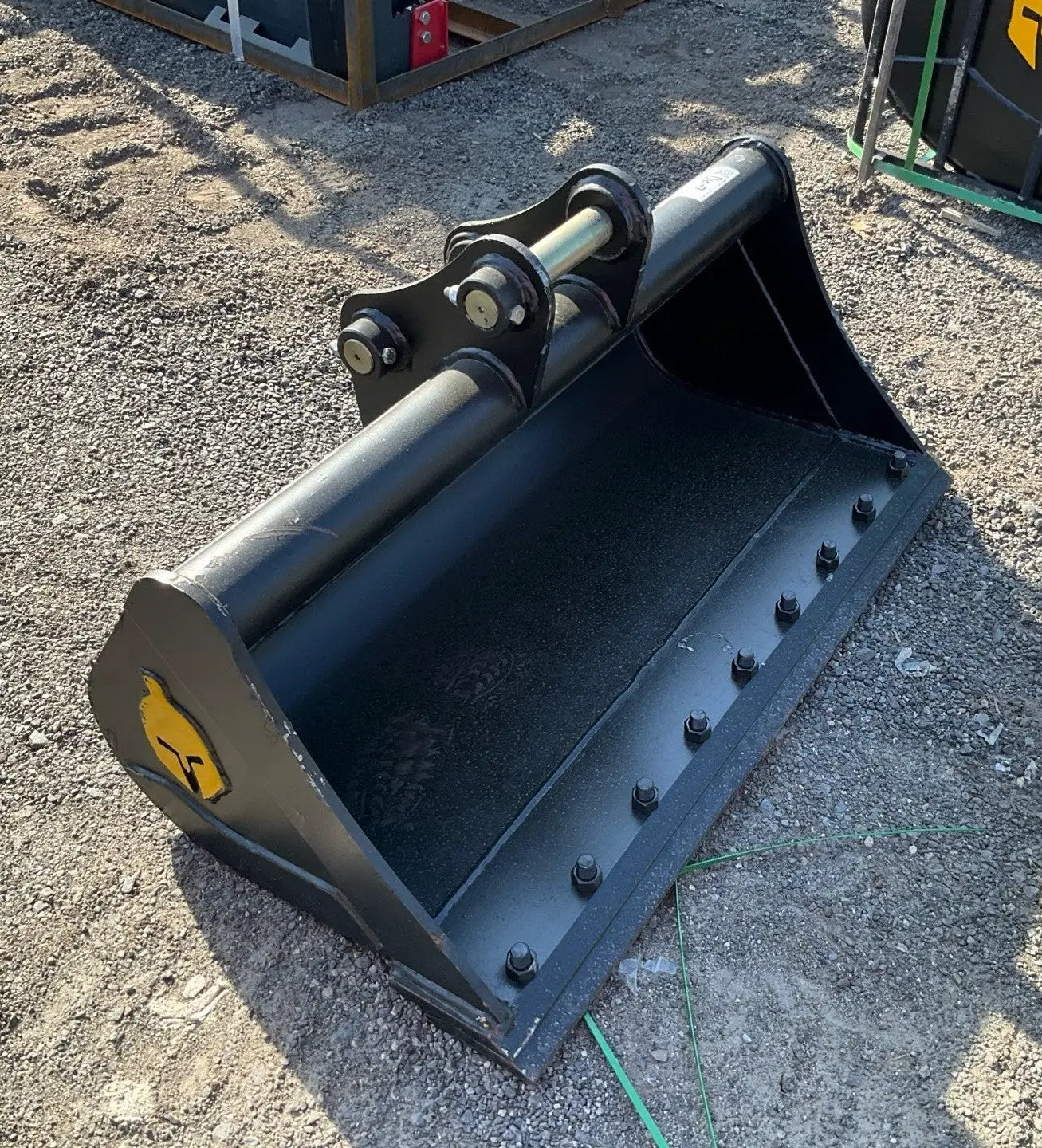 Trojan 42-inch clean-up excavator bucket attachment with mounting pins
