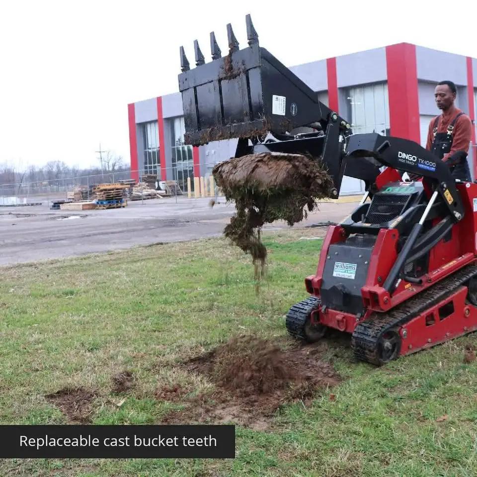 Titan 4N1 Multi-Purpose Mini Skid Steer Bucket 35" by Titan Attachments