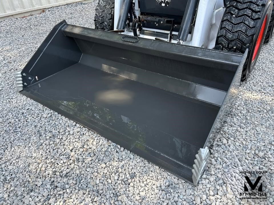 74" Skid Steer Quick Attach Bucket with Side Cutters
