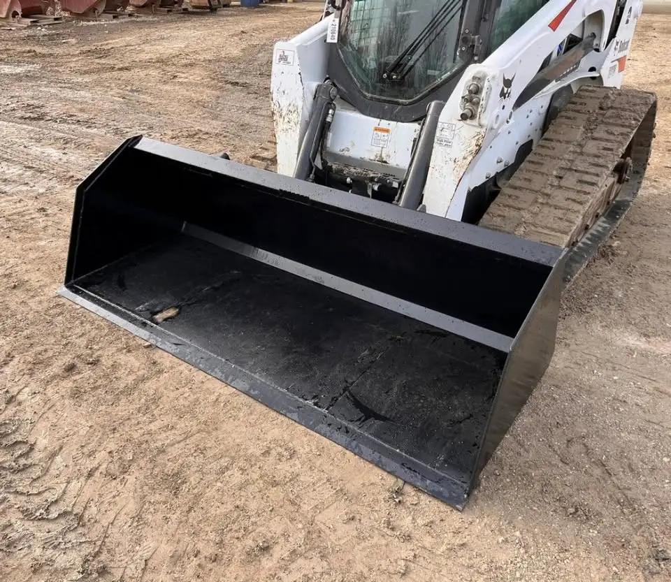 96" LARGE CAPACITY SNOW MULCH LITTER BUCKET SKID STEER SSL ATTACHMENT by Wildcat