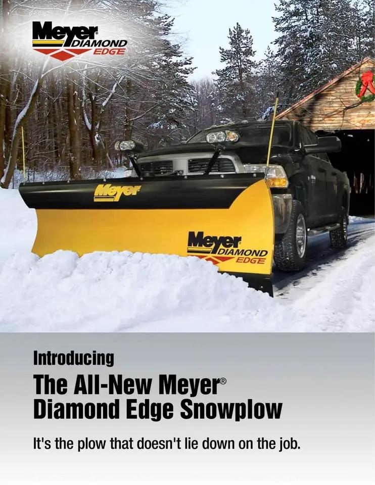 MEYER 7/5' DIAMOND EDGE SNOW PLOW FOR PICK UP TRUCK by Meyer