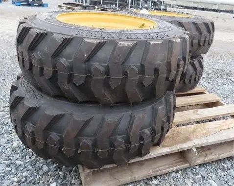 Wheel & Tires for CAT Skid Steer 10-16.5 Mounted by Forerunner