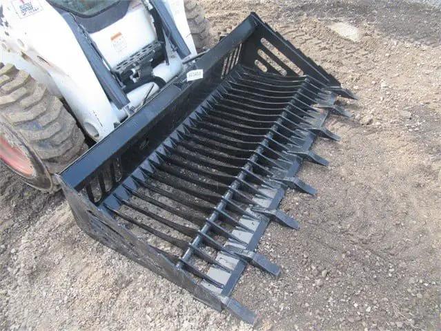 Wildcat 80” Rock Skeleton Bucket with Teeth for Skid Steer SSL by Wildcat