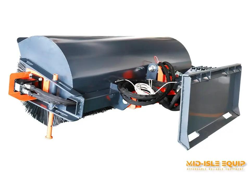 72" ANGLE BROOM ATTACHMENT FOR SKID STEER by WIG