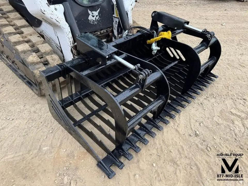 72" WILDCAT ROCK GRAPPLE SKELETON BUCKET FOR SKID STEER by Wildcat
