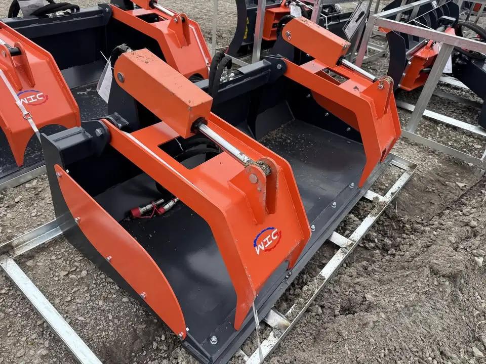 72" FLAT BOTTOM GRAPPLE DEMO BUCKET SKID STEER by WIG