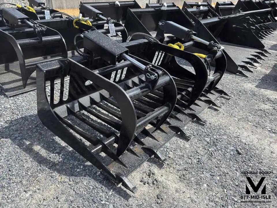 78" WILDCAT HD ROCK GRAPPLE BUCKET WITH TEETH FOR SKID STEER by Wildcat