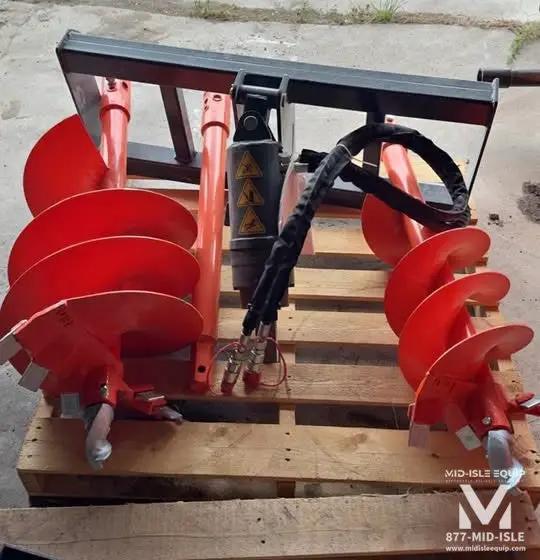SKID STEER AUGER DRIVE WITH 12" 18" HEX BITS AND 48" EXTENSION by WIG