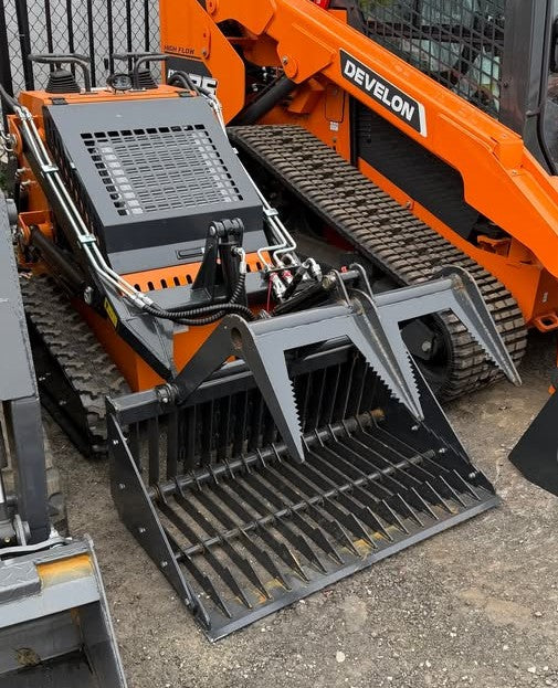 44" ROCK SKELETON GRAPPLE FOR MINI SKID STEER DINGO by Land Honor