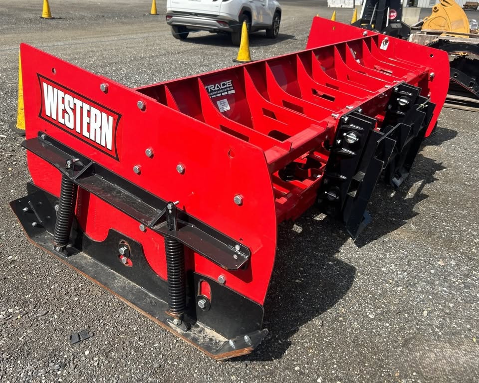 WESTERN 10' PILE DRIVER SNOW PUSHER SKID STEER COUPLER