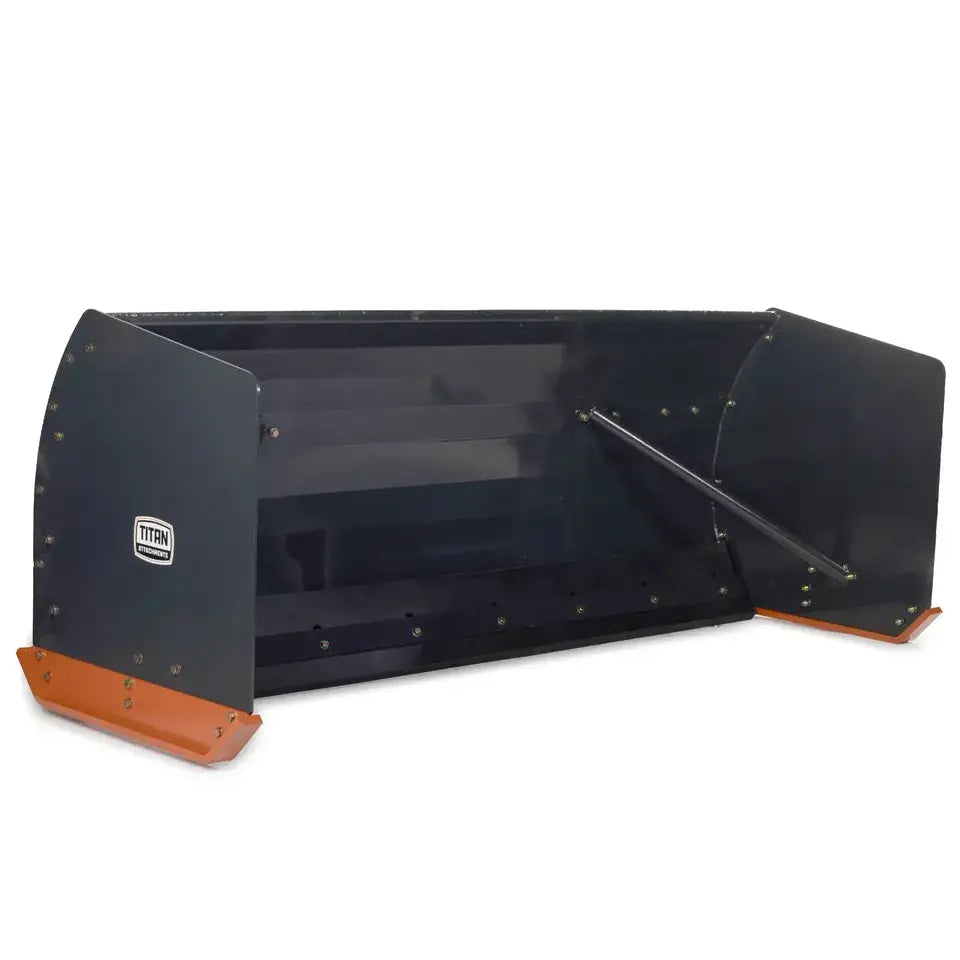 TITAN 92" SKID STEER SNOW PUSHER BOX RUBBER EDGE by Titan Attachments