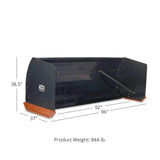 TITAN 92" SKID STEER SNOW PUSHER BOX RUBBER EDGE