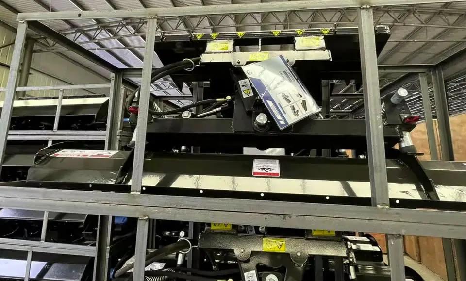 MOWER KING 84” SKID STEER HYDRAULIC ANGLE SNOW PLOW ATTACHMENT by Mower King