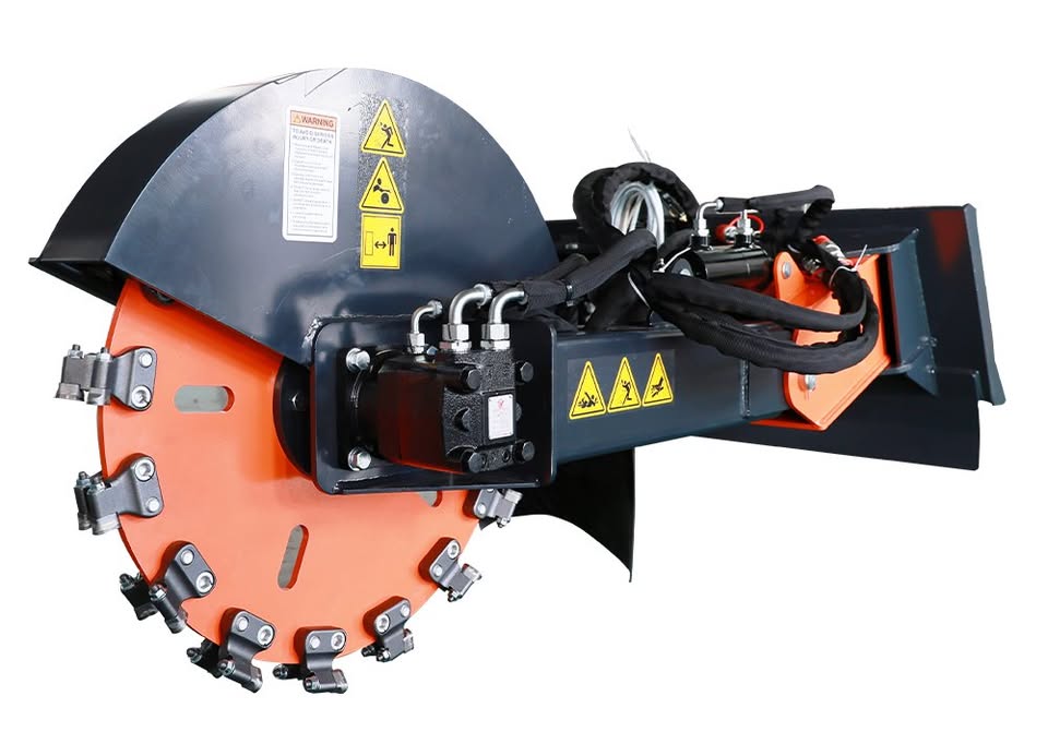 8" STUMP GRINDER ATTACHMENT FOR SKID STEER