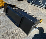 NEW 84" SKID STEER BUCKET WITH TEETH & CUTTERS