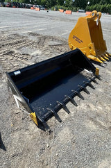 NEW 84" SKID STEER BUCKET WITH TEETH & CUTTERS