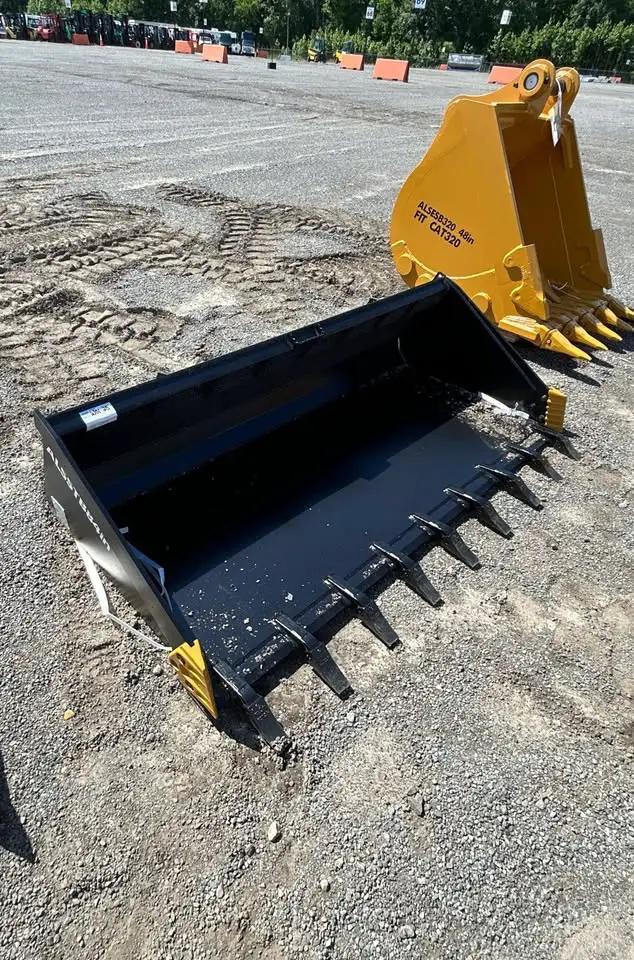 NEW 84" SKID STEER BUCKET WITH TEETH & CUTTERS by Mid-Isle Equipment