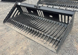 84-inch heavy-duty Wildcat skeleton rock bucket for skid steer attachment