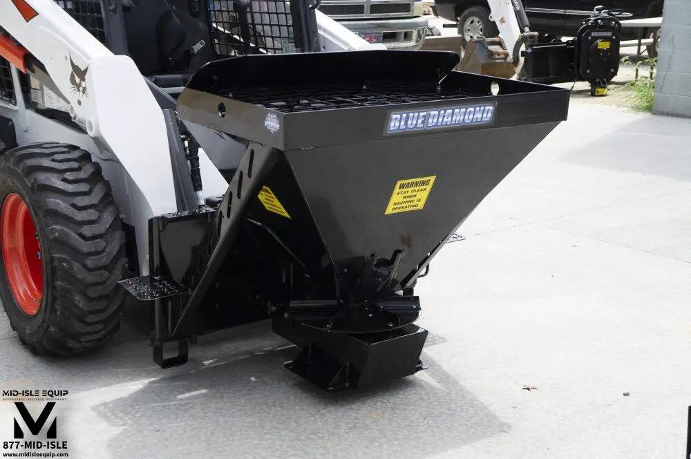 BLUE DIAMOND SALT SPREADER FOR SKID STEER by Blue Diamond Attachments