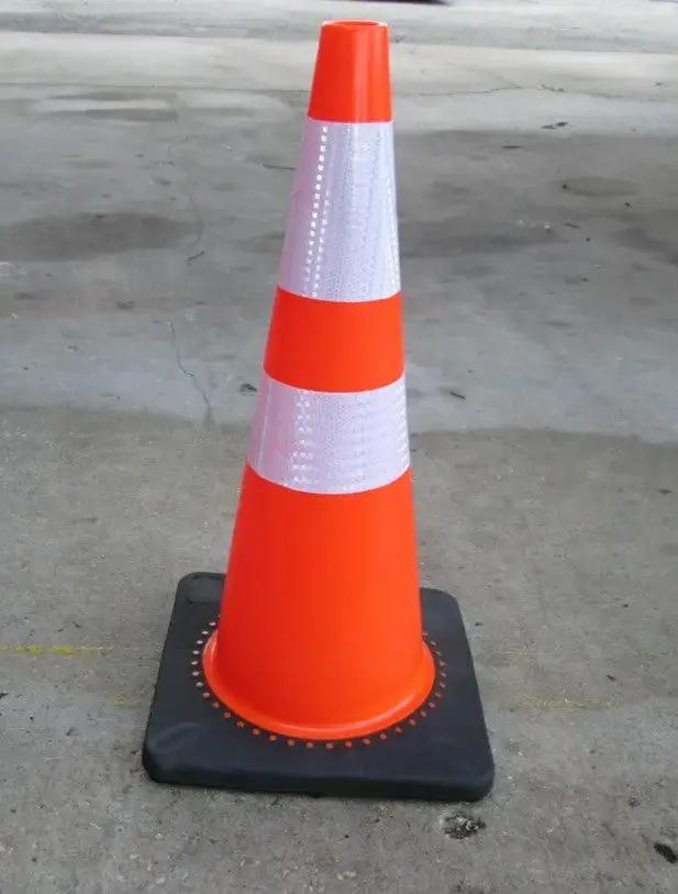 PVC Traffic Cone with Reflective Tape by My Store