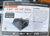 72" WOLVERINE VIBRATING SOIL SCREENING BUCKET FOR SKID STEER