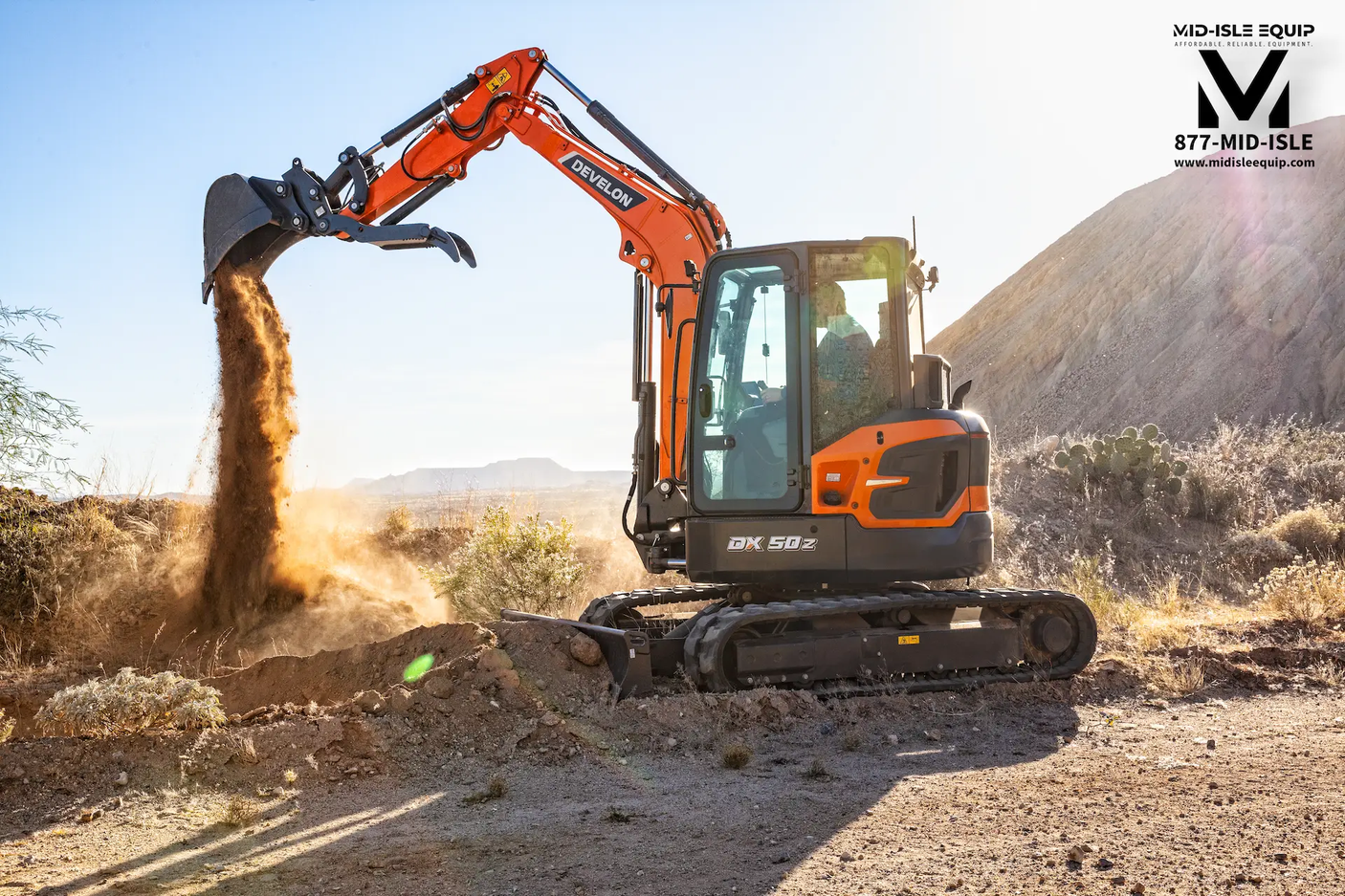 DEVELON DX50Z-7 Mini Excavator *CALL FOR PRICE* by Develon