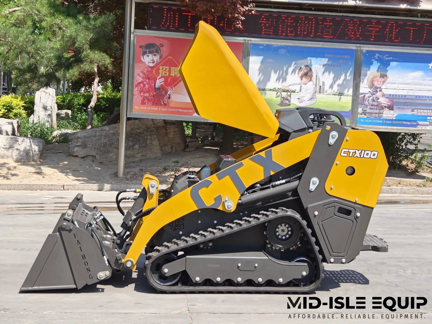 2026 CTX100 MINI SKID TRACK LOADER 25HP KUBOTA DIESEL by Mid-Isle Equipment